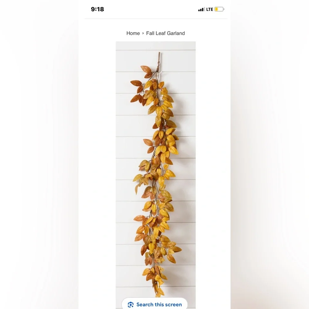 Sugar and Milk Co Autumn Leaf Garland